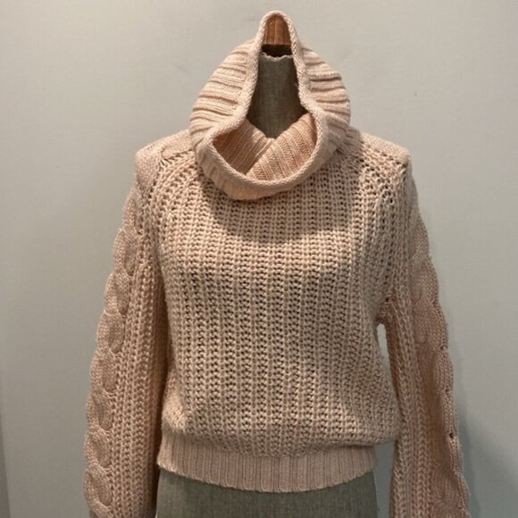 RW&CO Pink Sweater Balloon sleeves - Picture 10 of 15